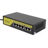 6 Port PoE Switch 4 10 100mbps POE Ports 2 10 100mbps UP Link Ports At 65W for IP Cameras WLAN Access Points IP Phones
