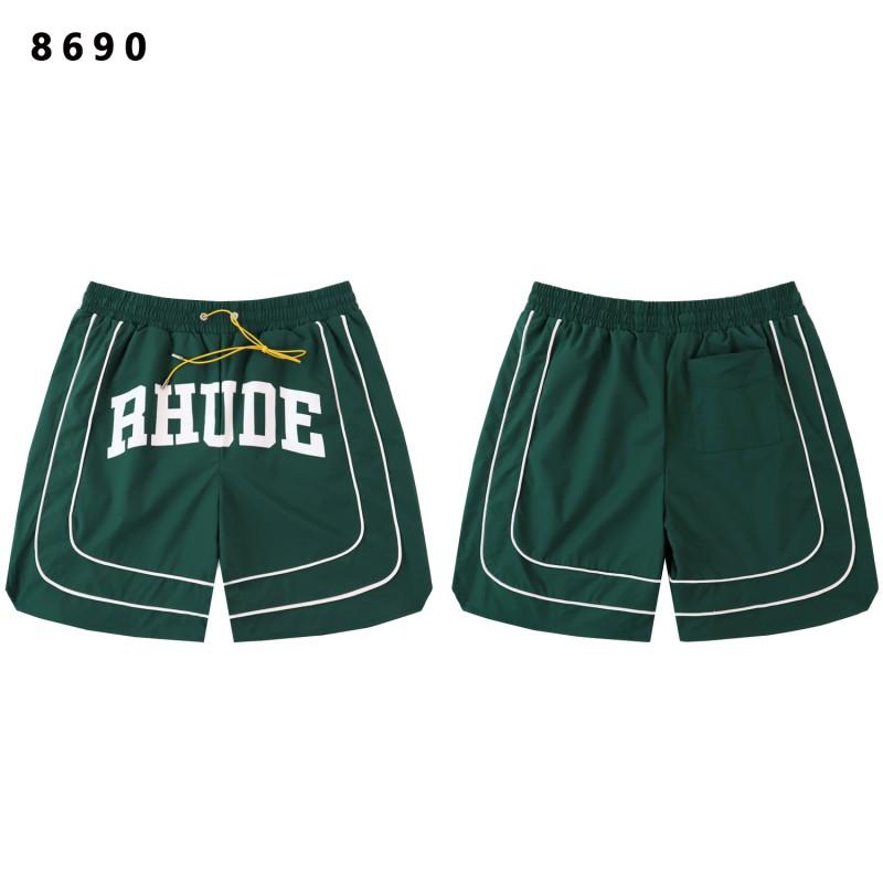RHUDE Streetwear Graphic Print Loose Fit Shorts Unisex Casual Pants