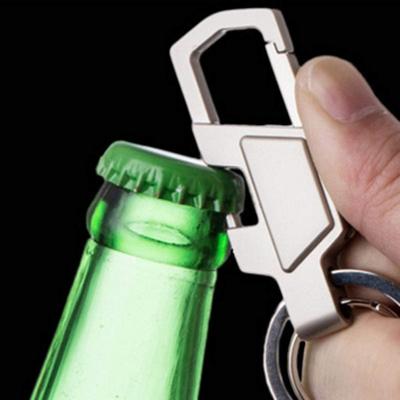Key Chains with LED Light and Bottle Opener Function Metal Car Business Keychain for Men and Women