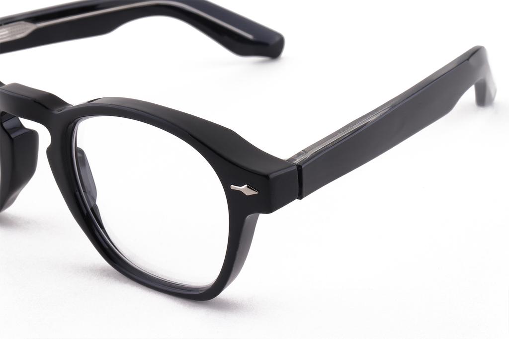 Peisyeon Polygonal Horn-Rimmed Glasses Fl 6222