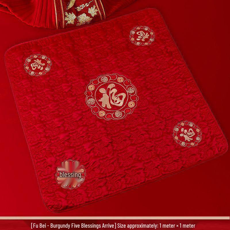 Bridal Fortune Set: Sitting Cushions and Quilts for a Lucky Wedding.