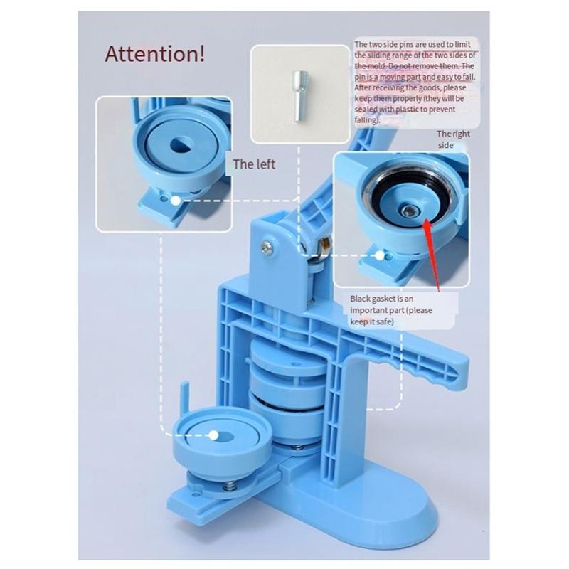 M-Modern-New Bajituo Pressing Mold 58Mm Blank Button Badge For Button Making Machine, Badge Button Press Refill, Film And Base