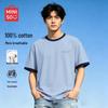 MINISO Men's Pure Cotton Crew Neck Short Sleeve T-Shirt