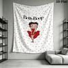 betty boop Wall Tapestry Aesthetic Wall Hanging Printed Fabric Blanket Decorative Tapestries for Bedroom Living Room Home Decor