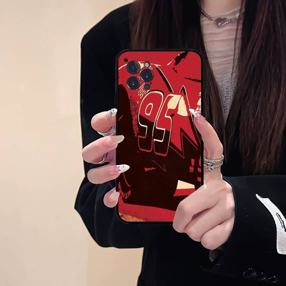 Popular Cartoon L-lightningS M-mcQueen Phone Case For IPhone 16 15 14 11 12 13 Mini Pro XS Max Cover 6 7 8 Plus X Funda Shell