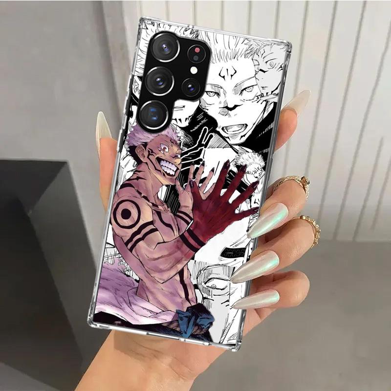 Jujutsus Japan Anime Phone Case for Samsung Galaxy S26 S24 S23 Ultra S25 Edge S22 S21 Plus S20 FE + Soft Print Shell Funda Galax