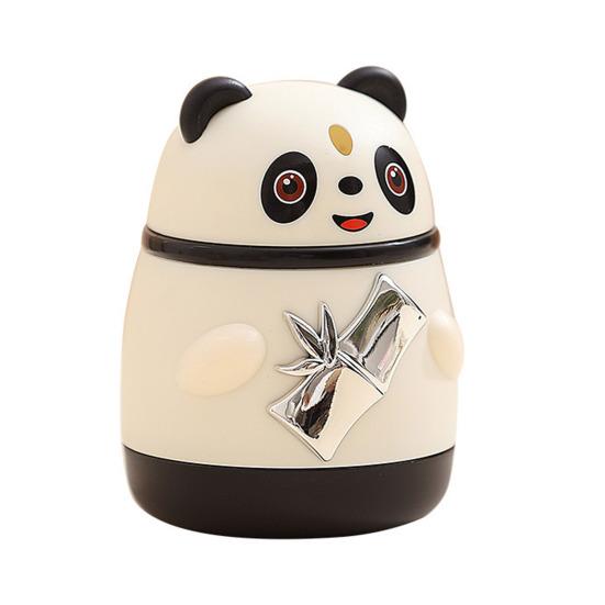 Niedlicher Panda Zahnstocherhalter Automatischer Pop-Up Zahnstocherspender Cartoon Panda Form Zahnstocher Aufbewahrungsbox für Küchen Tischzubehör