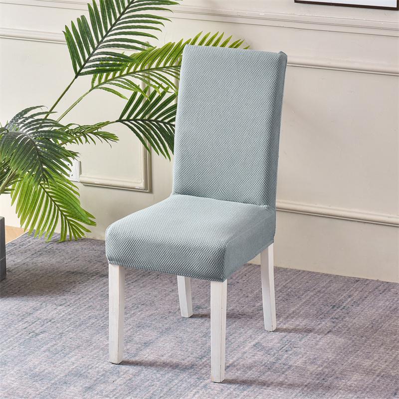 1pc Jacquard Elastic Dining Chair Cover Stretch Chairs Slipcovers Universal Size Seat Covers for Kitchen Wedding Banquet Home
