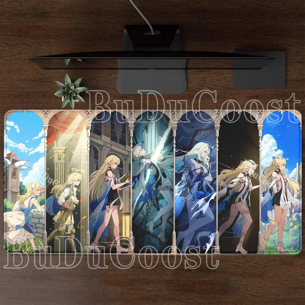 PC Gaming WuWa Fleurdelys Cartethyia Wuthering Waves Mousepad HD Printing Office Mouse Pad Anime Sexy Girl Keyboard XXL Desk Mat