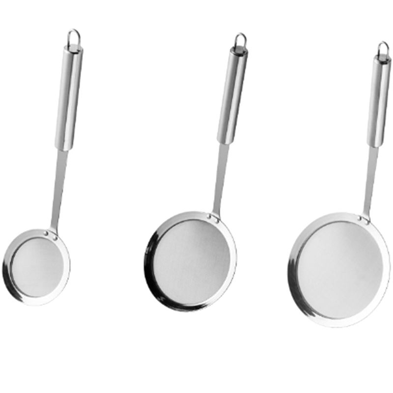 2025+ Fine Mesh Spoon, Stainless Steel Hot Pot Fat Strainer, Multi-Functional Kitchen Cooking Mesh Food Strainer Ladle
