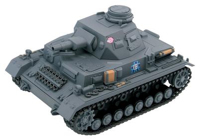 Pair.dot Girls & Panzer Panzer IV Type D Ending Ver. Non-scale, Approximately 90mm Long, Semi-painted Plastic Model Kit, PD68