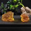Crafts Opening Gift Golden Toad Ornament Crystal Golden Toad Tabletop Ornaments Feng Shui Toad