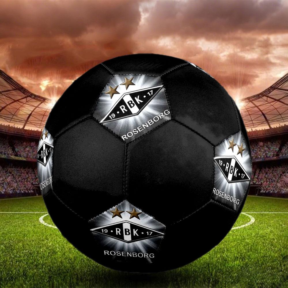 1PC Rosenborg Ballklub logo size 5 soccer ball PrahaIndoor Soccer Ball Colorful All Ages Machine Stitched PVC Competition Ready Durable High-Bounce