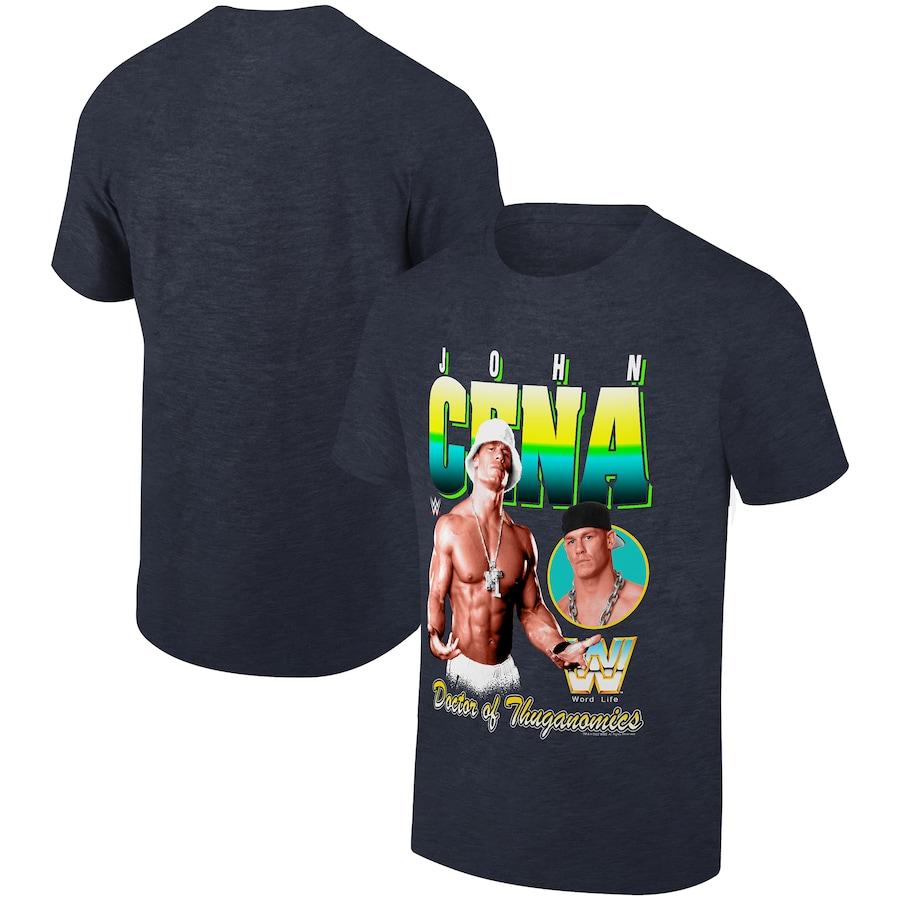 John Cena Wwe Abschiedstournee Druck Herren T-Shirt O-Ausschnitt Baumwolle Kurzarm Mode Übergröße Tees Lässig Locker Sport Street Top