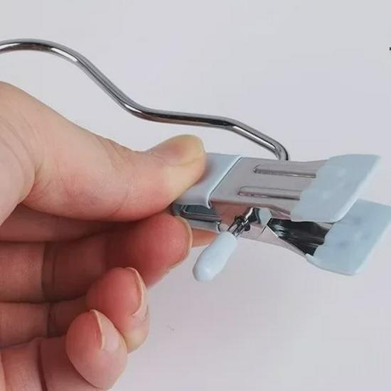 Multifunctional Stainless Steel Clip with Hook for Clothes and Accessories