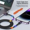 Aluminum Alloy USB Fast Charging Cable, Type-C Cord for iPhone 12 13