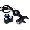 5pcs Metal Car Wheel Tire Valve Caps Case Tools Included For Volkswagen VW GTI Golf Polo Passat CC Tiguan T-ROC Jetta Taigo MK3 zf9