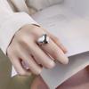 Copper Rings For Women Couple Minimalist Handmade Simple Big Heart Ring Fine Jewelry Gift Prevent Allergy