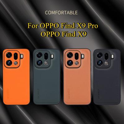 Carbon Fiber PU Leather Shockproof Cover For Oppo Find X9 Pro Anti-Shock Soft Frame Lens Protection Case For Oppo Find X9 X9Pro