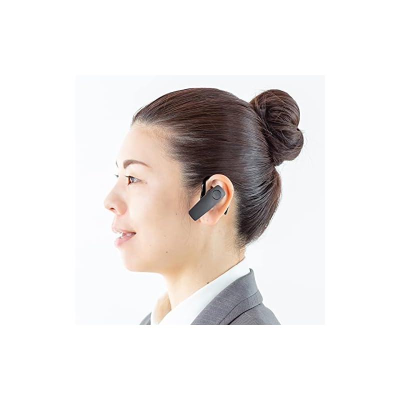 Sanwa Supply Waterproof Bluetooth Single Ear Headset MM-BTMH41WBKN FREE