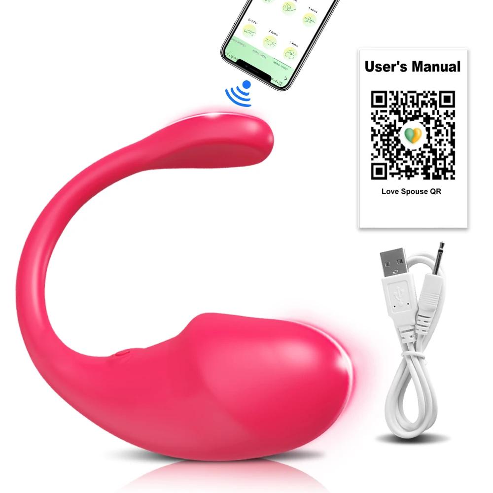 Ou Vibrator cu Control prin APP pentru Femei Stimulator Clitoridian Punct G Portabil Ou al Iubirii Chiloți Vibratori Jucărie Sexuală pentru Femei Articole pentru Adulți