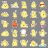 50 Pictures of Little Yellow Chicken Doodle Personality Cartoon Cute Hand-painted DIY Mobile Phone Case Suitcase Stickers Waterproof