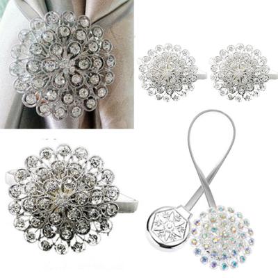 Uk Magnetic Crystal Curtain Tiebacks Tie Backs Buckle Clips