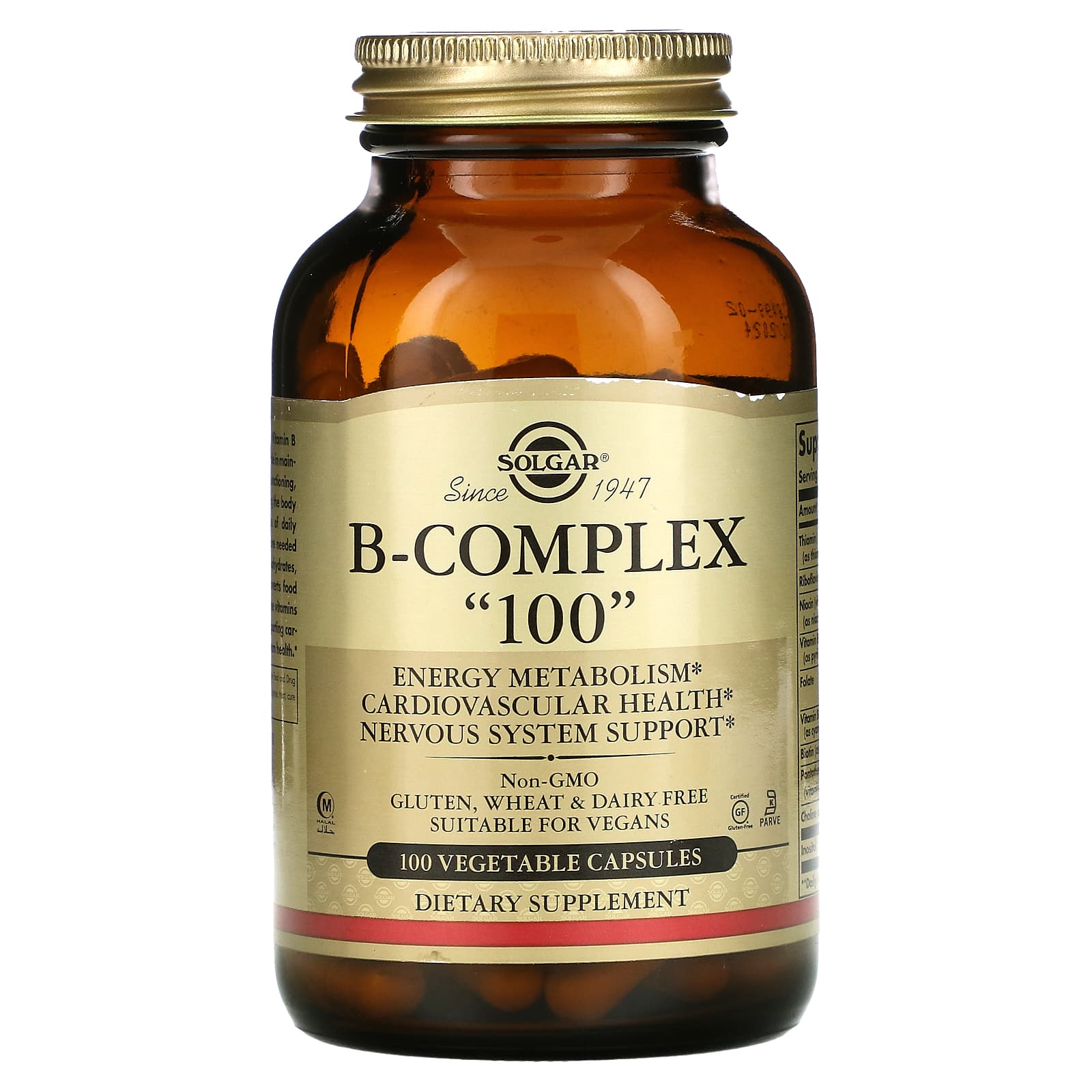

Solgar, B-Complex 100 , 100 Veggie Capsules