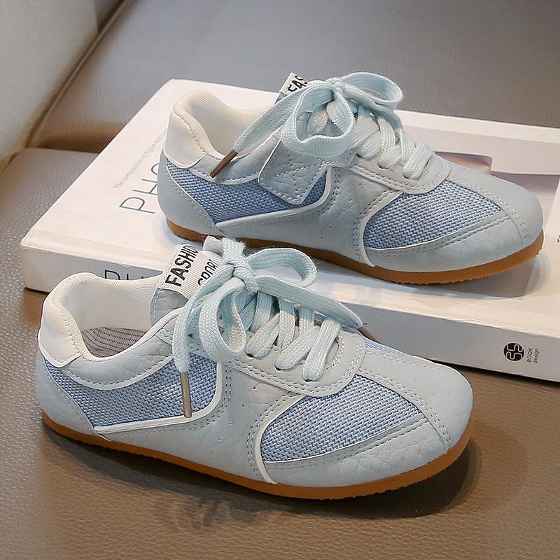 Kids Casual Shoes Retro Air Mesh Breathable Boys Girls Tenis Shoes Non-slip Soft Sole 2025 New Students Sports Shoes Trendy