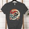 Vintage Opossum Wave Classic Tshirt Women Funny Possum Gift Retro Flower Wave Opossum Tshirt Female Cute Opossum Lover Tees