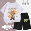 Children's LBB Fashion Casual Short-sleeved Shirt and Shorts Two-piece Set, Summer Loose Sportswear for Boys and Girls