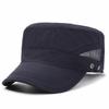 Quick Drying Flat Top Hat Solid Color Men’s Sun Hat Vintage Flat Peaked Cap  Male Female