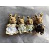 Original Forest Animal Family 1:12 Mini Dollhouse Furniture Rabbit Bear Dog Cat Pets Figure Toy Dolls Kids Gift