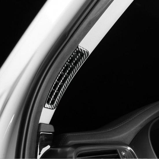 Carbon Fiber ABS A Pillar Air Vent Outlet Trim Cover For Kia Sorento 2016-2020