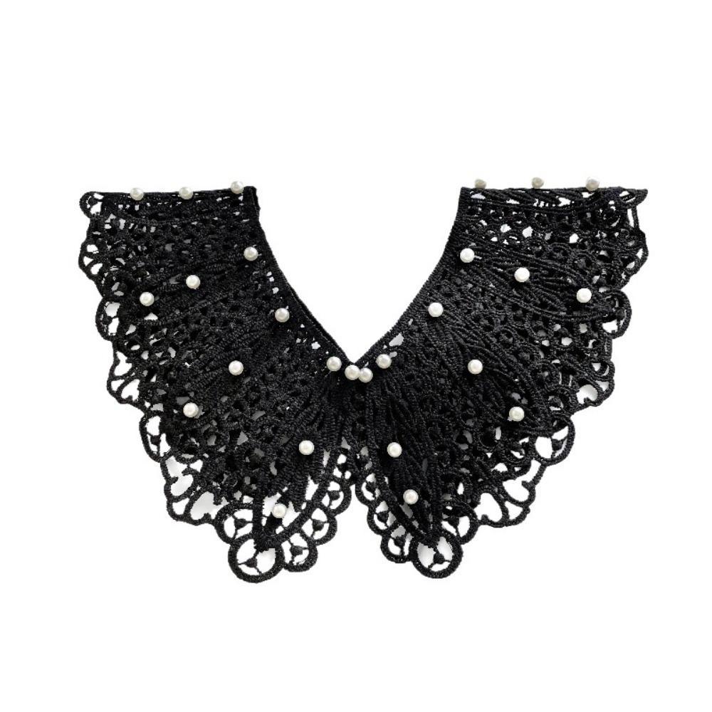 Ruffled Trim Detachable Collar Floral Lace False Collar Sweet Style Fake Collar Women's Fashion