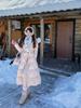 Winter natural real fox fur collar white duck down long waist down jacket casual versatile thickened warm jacket women