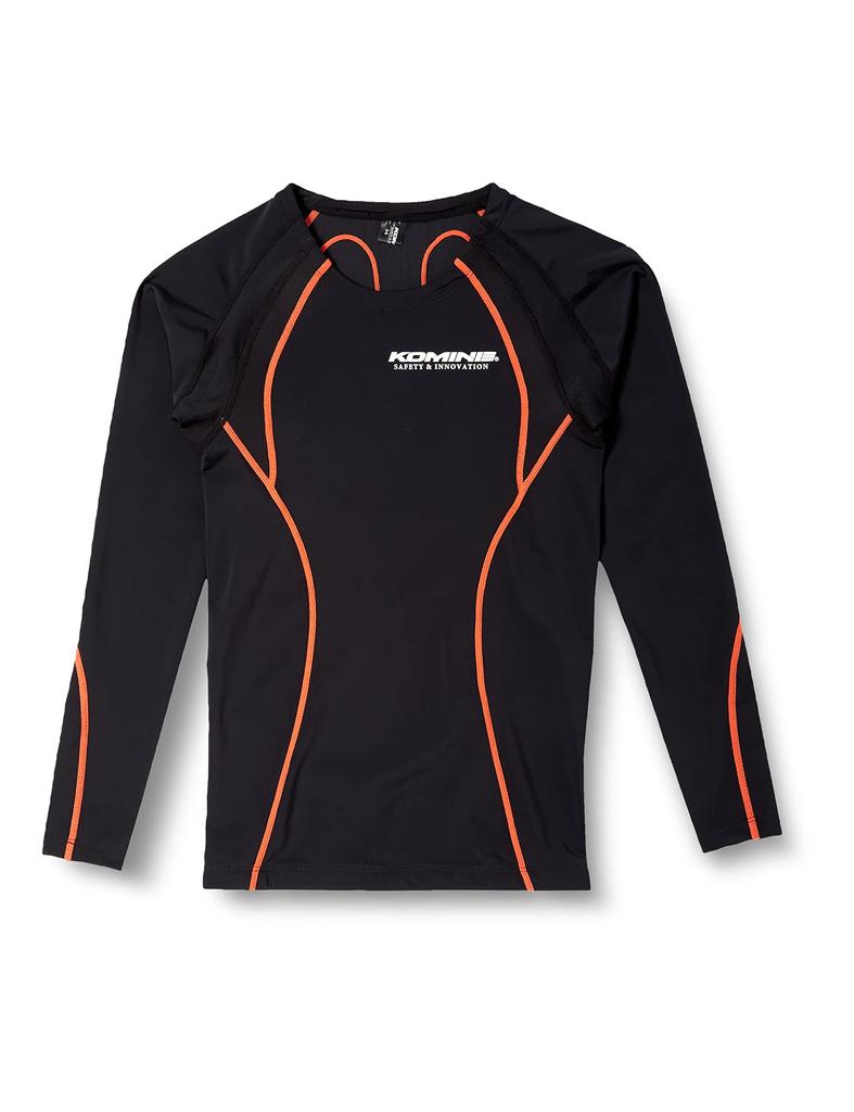 Komine Cool Compression Undershirt for Motorcycles M For Black/Orange JKL-122 Summer/Autumn