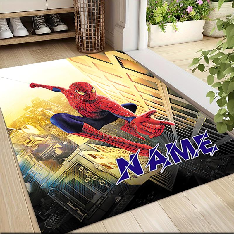 Custom Name "Spider-Man: Wonder" Carpet Rug Customizable Soft Washable Anti-Slip Home Living Room Sofa Mats Personalized Rug. 0909299