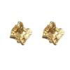 Irregular Pleated Stud Earrings Niche Personality Fashion Trend Earrings Geometric Earrings