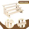 Wood Display Riser Cupcake Stand Decorative Figure Perfume Organizer for Figures