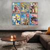 6 Pcs Street Graffiti Wall Art Modern Abstract Poster Prints Wall Decor Artist colorful Print Canvas Painting Artwork for Living Room Bedroom