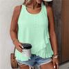 Sleeveless Tops for Women Cotton Oversized Halter T-shirt Women Summer Sleeveless Undershirt Slim Stretchy Loose Sleeveless Tops