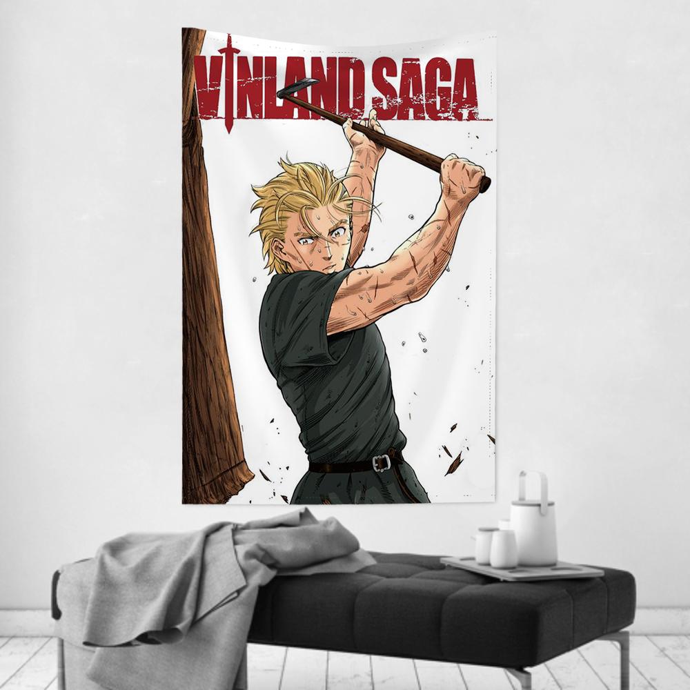 Anime Comics Tapestry Room Decor VVinland Sagas Wall Cloth Party Hanging Background Room Decor Baby Room
