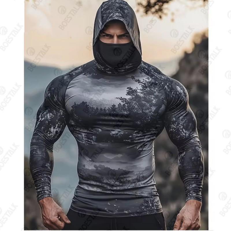 Camouflage Sunscreen Fishing Suit Mask Collar Outdoor Sports Light Luya Fish