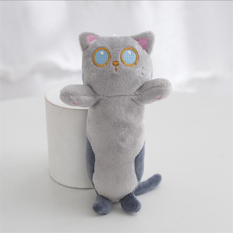 16 cm süße Katze Plüschtiere blaue Augen weiche gefüllte Baumwolle Puppe Spielzeug Weihnachtsgeschenke Geburtstagsgeschenke für Mädchen