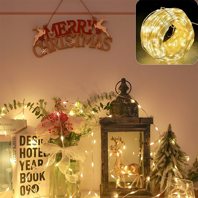 5/10M Christmas Fairy String Lights, Christmas Decorations Christmas Tree Ornaments for Home 2026 Navidad Natal New Year 2026