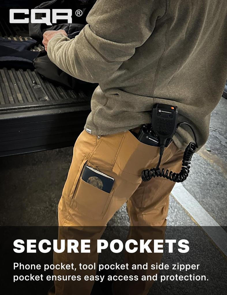 Men's Tactical Cooling Pants, Breathable, Quick-Drying, with Multifunctional Pockets, Suitable for Outdoor, Work, and Casual Wear (TXP805-GOK_32W/32L)