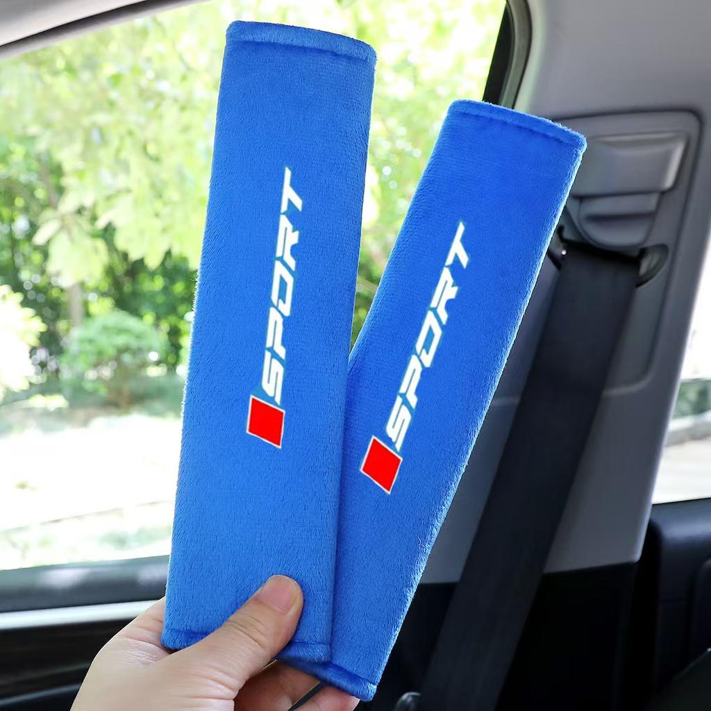 2PCS Car Seat Belt Shoulder Cover Printed Sports Shoulder Cover Soft and Comfortable Car Seat Belt Cover Universal