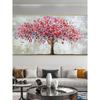 Nordic Abstract Wall Art Tree Color Leaf Color Block Line Texture Poster HD Oil On Canvas Print Home Living Room Decoration Gift
