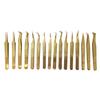 Private Label Custom Logo Lash Tweezers Fiber Tips Diamond Grips Straight Volume Fiber Tip Eyelash Tweezers
